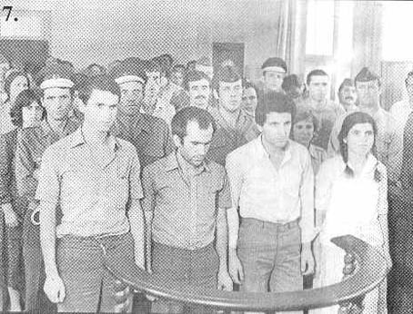kadriegashi Kadrie Gashi para gjyqit armik bashkë me shokë të tjerë, ishin grupi i parë i zbuluar i PKMLSHJ në nëntor 1981