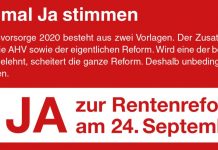 Reforma e pensioneve zvicerane 2020 fuqizon shtyllën kryesore të sigurisë sociale AHV/AVS!