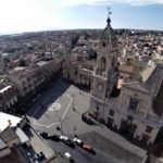 Biancavilla piazza roma basilica viste dall alto con il drone (2)