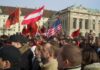 7 shkurt 2008: Heldenplatzi i i Vjenës, shënjtruar nga Shqiptarët