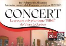 Koncert i grupit polifonik «Bilbili» nga Vlora në Gjenevë