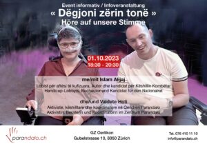 Kryetarja e shoqatës Parandalo dhe aktivistaj e dalluar shqiptaro-zvicerane - Valdete Hoti me Islam Alijaj në fushatën zgjedhore të Islam Alijaj 2013 për parlamendtin federal të Zvicrës