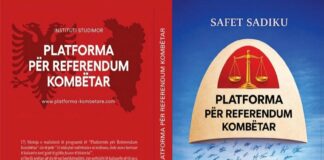 Doli nga shtypi libri studimor „Platforma për referendum kombëtar“